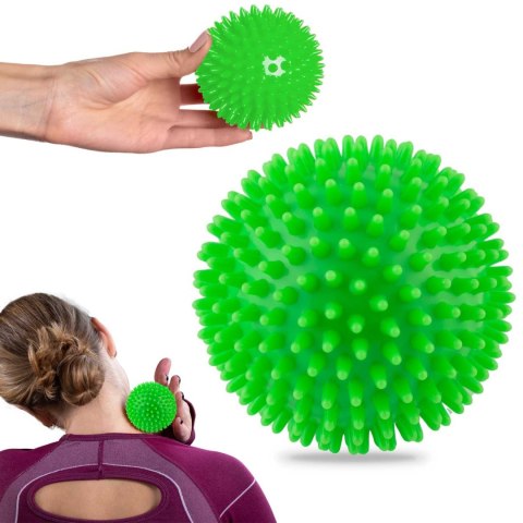 PIŁKA DO MASAŻU I FITNESS 9CM NS-957 ZIELONA PIŁKA DO MASAŻU I FITNESS 9CM NS-957 ZIELONA
