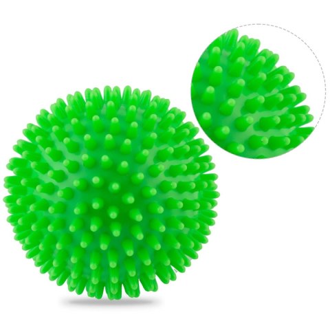 PIŁKA DO MASAŻU I FITNESS 9CM NS-957 ZIELONA PIŁKA DO MASAŻU I FITNESS 9CM NS-957 ZIELONA