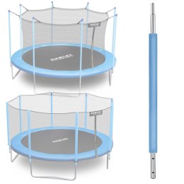 SŁUPEK DOLNY DO TRAMPOLINY Z SIATKĄ ZEWNĘTRZNĄ I WEWNĘTRZNĄ 8-15 FT NIEBIESKI NEO-SPORT