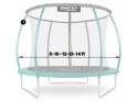 SŁUPEK GÓRNY DO TRAMPOLINY TYPU C 8-14 FT ZIELONY NEO-SPORT
