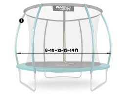 SŁUPEK GÓRNY DO TRAMPOLINY TYPU C 8-14 FT ZIELONY NEO-SPORT