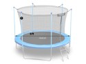 SŁUPEK GÓRNY DO TRAMPOLINY Z SIATKĄ WEWNĘTRZNĄ 6 FT NIEBIESKI NEO-SPORT