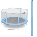 SŁUPEK GÓRNY DO TRAMPOLINY Z SIATKĄ ZEWNĘTRZNĄ 8-15 FT NIEBIESKI NEO-SPORT