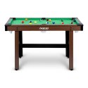 STÓŁ DO GRY W BILARD 122 X 61 X 76 CM NS-807 CIEMNY BRĄZ