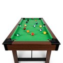 STÓŁ DO GRY W BILARD 122 X 61 X 76 CM NS-807 CIEMNY BRĄZ