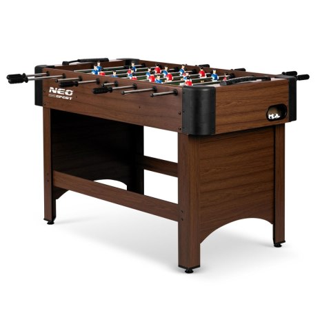 STÓŁ DO GRY W PIŁKARZYKI NEOSPORT 118X61X79 CM NS-804 CIEMNY BRĄZ STÓŁ DO GRY W PIŁKARZYKI NEOSPORT 118X61X79 CM NS-804 CIEMNY BRĄZ