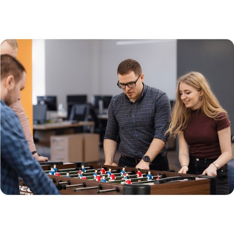 STÓŁ DO GRY W PIŁKARZYKI NEOSPORT 118X61X79 CM NS-804 CIEMNY BRĄZ STÓŁ DO GRY W PIŁKARZYKI NEOSPORT 118X61X79 CM NS-804 CIEMNY BRĄZ