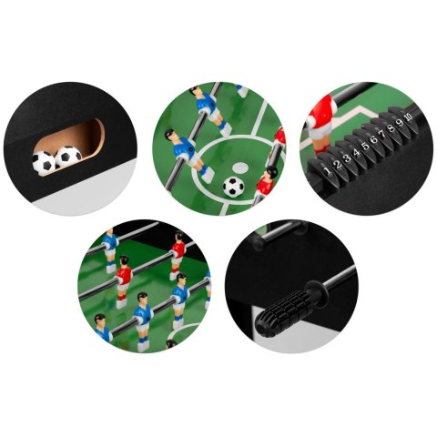 STÓŁ DO GRY W PIŁKARZYKI NEOSPORT 118X61X79 CM NS-805 CZARNY STÓŁ DO GRY W PIŁKARZYKI NEOSPORT 118X61X79 CM NS-805 CZARNY