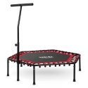 TRAMPOLINA FITNESS Z UCHWYTEM 127 CM NEO-SPORT - SZEŚCIOKĄTNA CZERWONA