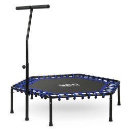 TRAMPOLINA FITNESS Z UCHWYTEM 127 CM NEO-SPORT - SZEŚCIOKĄTNA NIEBIESKA