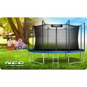 TRAMPOLINA OGRODOWA 13FT/404CM Z SIATKĄ WEWNĘTRZNĄ I DRABINKĄ NEO-SPORT