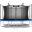 TRAMPOLINA OGRODOWA 13FT/404CM Z SIATKĄ WEWNĘTRZNĄ I DRABINKĄ NEO-SPORT