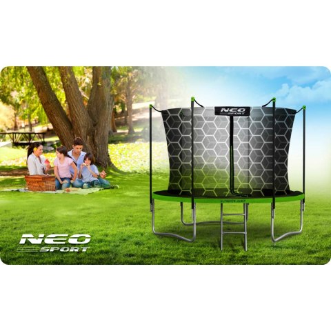 TRAMPOLINA OGRODOWA 8FT/252CM Z SIATKĄ WEWNĘTRZNĄ I DRABINKĄ NEO-SPORT TRAMPOLINA OGRODOWA 8FT/252CM Z SIATKĄ WEWNĘTRZNĄ I DRABINKĄ NEO-SPORT
