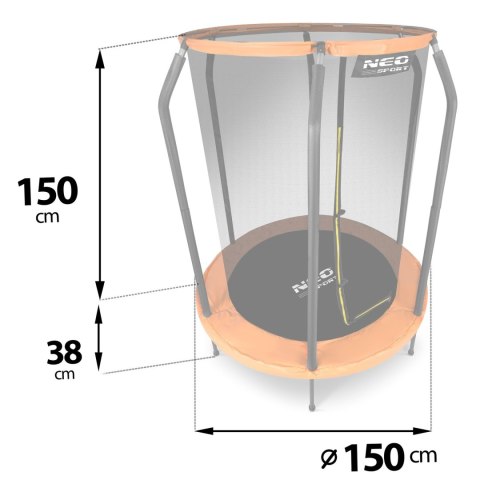 TRAMPOLINA OGRODOWA DLA DZIECI 152 CM 5 FT NEO-SPORT TRAMPOLINA OGRODOWA DLA DZIECI 152 CM 5 FT NEO-SPORT