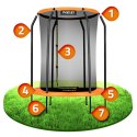 TRAMPOLINA OGRODOWA DLA DZIECI 152 CM 5 FT NEO-SPORT