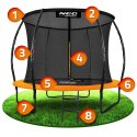 TRAMPOLINA OGRODOWA PROFILOWANA 10FT/312CMZ SIATKĄ WEWNĘTRZNĄ NEO-SPORT