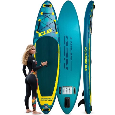 DESKA SUP AQUASURF 320 X 84 X 15 CM NEO-SPORT 170203 DESKA SUP AQUASURF 320 X 84 X 15 CM NEO-SPORT 170203