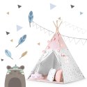NAMIOT TIPI DLA DZIECI Z GIRLANDĄ I ŚWIATEŁKAMI NUKIDO - RÓŻOWY NAMIOT TIPI DLA DZIECI Z GIRLANDĄ I ŚWIATEŁKAMI NUKIDO - RÓŻOWY