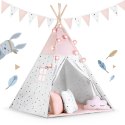 NAMIOT TIPI DLA DZIECI Z GIRLANDĄ I ŚWIATEŁKAMI NUKIDO - RÓŻOWY NAMIOT TIPI DLA DZIECI Z GIRLANDĄ I ŚWIATEŁKAMI NUKIDO - RÓŻOWY