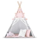 NAMIOT TIPI DLA DZIECI Z GIRLANDĄ I ŚWIATEŁKAMI NUKIDO - RÓŻOWY NAMIOT TIPI DLA DZIECI Z GIRLANDĄ I ŚWIATEŁKAMI NUKIDO - RÓŻOWY