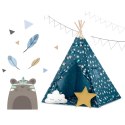 NAMIOT TIPI DLA DZIECI ZE ŚWIATEŁKAMI NUKIDO - NIEBIESKI