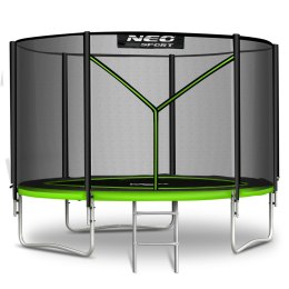 TRAMPOLINA OGRODOWA 10FT/312CM Z SIATKĄ ZEWNĘTRZNĄ I DRABINKĄ NEO-SPORT