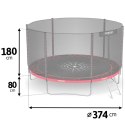 TRAMPOLINA OGRODOWA 12FT/374CM Z SIATKĄ ZEWNĘTRZNĄ I DRABINKĄ NEO-SPORT
