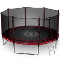 TRAMPOLINA OGRODOWA 12FT/374CM Z SIATKĄ ZEWNĘTRZNĄ I DRABINKĄ NEO-SPORT