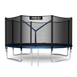 TRAMPOLINA OGRODOWA 12FT/374CM Z SIATKĄ ZEWNĘTRZNĄ I DRABINKĄ NEO-SPORT