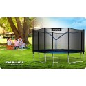 TRAMPOLINA OGRODOWA 12FT/374CM Z SIATKĄ ZEWNĘTRZNĄ I DRABINKĄ NEO-SPORT