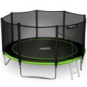 TRAMPOLINA OGRODOWA 12FT/374CM Z SIATKĄ ZEWNĘTRZNĄ I DRABINKĄ NEO-SPORT