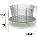 TRAMPOLINA OGRODOWA 13FT/404CM Z SIATKĄ WEWNĘTRZNĄ I DRABINKĄ NEO-SPORT