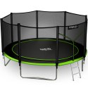 TRAMPOLINA OGRODOWA 13FT/404CM Z SIATKĄ ZEWNĘTRZNĄ I DRABINKĄ NEO-SPORT