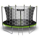 TRAMPOLINA OGRODOWA 14FT/435CM Z SIATKĄ WEWNĘTRZNĄ I DRABINKĄ NEO-SPORT