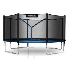 TRAMPOLINA OGRODOWA 14FT/435CM Z SIATKĄ ZEWNĘTRZNĄ I DRABINKĄ NEO-SPORT