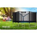 TRAMPOLINA OGRODOWA 14FT/435CM Z SIATKĄ ZEWNĘTRZNĄ I DRABINKĄ NEO-SPORT
