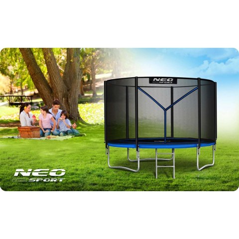 TRAMPOLINA OGRODOWA 8FT/252CM Z SIATKĄ ZEWNĘTRZNĄ I DRABINKĄ NEO-SPORT TRAMPOLINA OGRODOWA 8FT/252CM Z SIATKĄ ZEWNĘTRZNĄ I DRABINKĄ NEO-SPORT