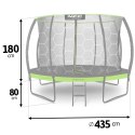 TRAMPOLINA OGRODOWA PROFILOWANA 14FT/435CM Z SIATKĄ WEWNĘTRZNĄ NEO-SPORT