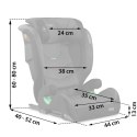 FOTELIK SAMOCHODOWY NUKIDO LOUIS SOFT CZARNO-SZARY 15-36 KG ISOFIX