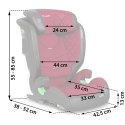 FOTELIK SAMOCHODOWY NUKIDO LOUIS CZARNO-CZERWONY 15-36 KG ISOFIX