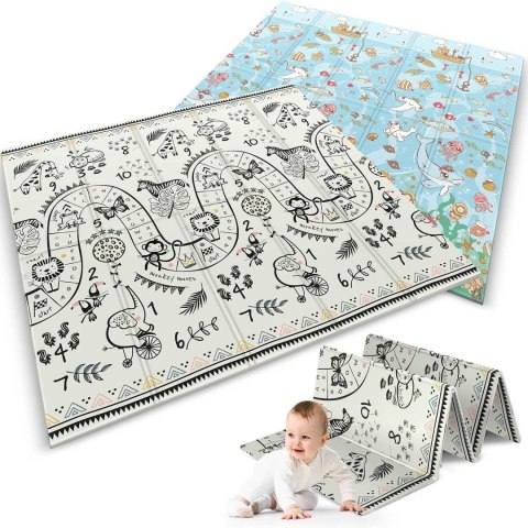 MATA PIANKOWA EDUKACYJNA SKŁADANA 200 X 180 X 1 CM NUKIDO NK-340 OCEAN-SAFARI MATA PIANKOWA EDUKACYJNA SKŁADANA 200 X 180 X 1 CM NUKIDO NK-340 OCEAN-SAFARI