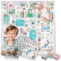 MATA PIANKOWA PUZZLE 120X120CM + PIANKOWE FIGURKI NUKIDO TOWN