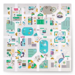 MATA PIANKOWA PUZZLE 120X120CM + PIANKOWE FIGURKI NUKIDO TOWN