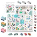 MATA PIANKOWA PUZZLE 120X120CM + PIANKOWE FIGURKI NUKIDO TOWN