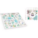 MATA PIANKOWA PUZZLE 120X120CM + PIANKOWE FIGURKI NUKIDO TOWN