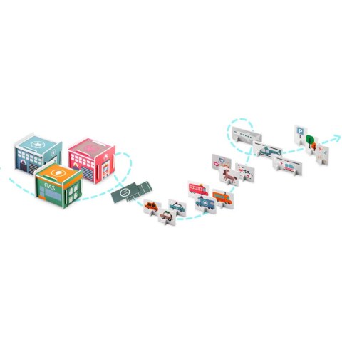 MATA PIANKOWA PUZZLE 120X120CM + PIANKOWE FIGURKI NUKIDO TOWN MATA PIANKOWA PUZZLE 120X120CM + PIANKOWE FIGURKI NUKIDO TOWN