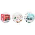 MATA PIANKOWA PUZZLE 120X120CM + PIANKOWE FIGURKI NUKIDO TOWN