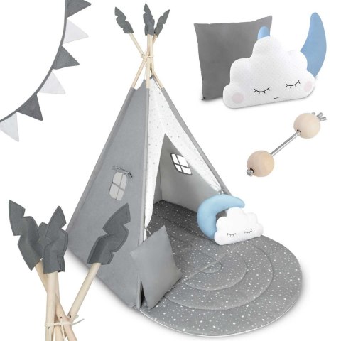 NAMIOT TIPI DLA DZIECI NK-406 NUKIDO - SZARY NAMIOT TIPI DLA DZIECI NK-406 NUKIDO - SZARY