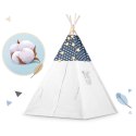 NAMIOT TIPI DLA DZIECI ZE ŚWIATEŁKAMI NUKIDO - GRANATOWY