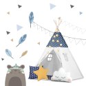 NAMIOT TIPI DLA DZIECI ZE ŚWIATEŁKAMI NUKIDO - GRANATOWY